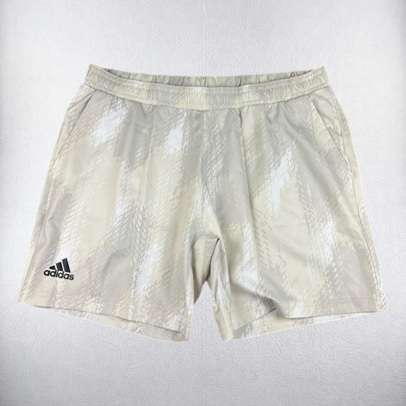 adidas Other - Adidas Shorts Mens 2XL Beige Primeblue Graphic Athletic H31377